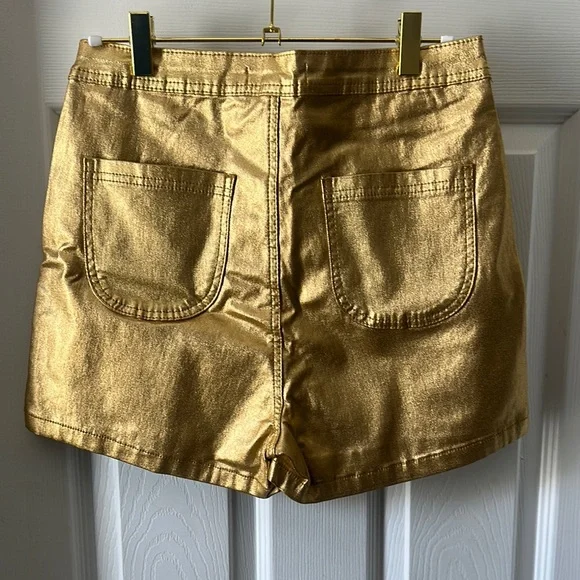 Gold Women's Shorts - Picture 2 of 2